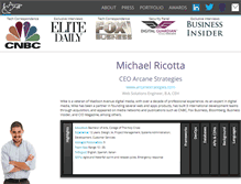 Tablet Screenshot of michaelricotta.com